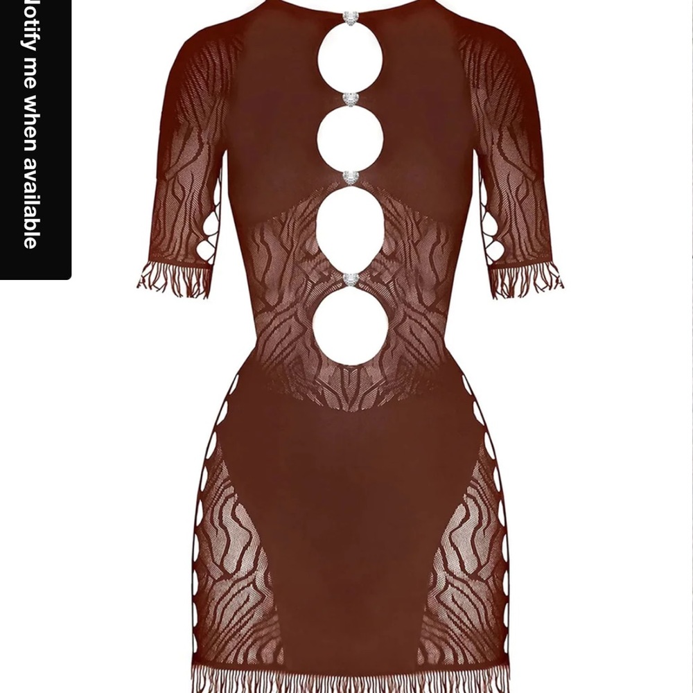 Postergirl Miranda Dress in Chocolate brown